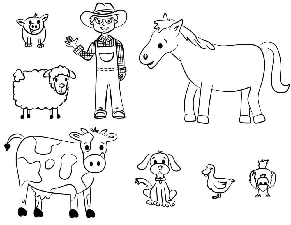 desenhos de animais da fazenda 82