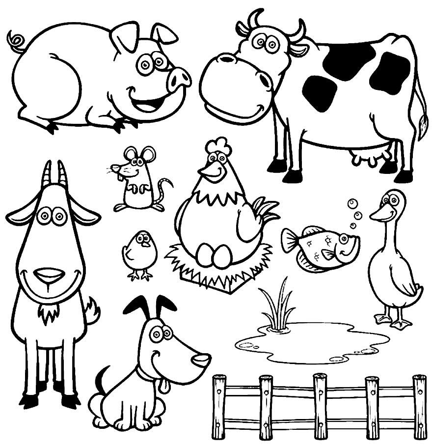 desenhos de animais da fazenda 92