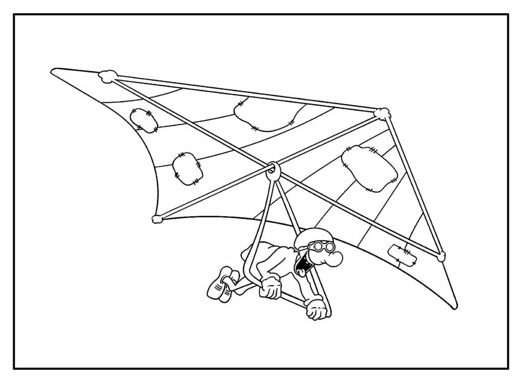 desenhos de asa delta para colorir 2