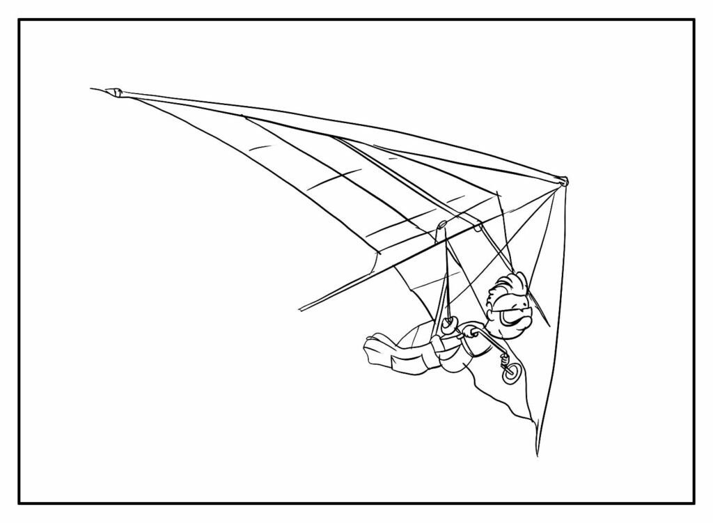 desenhos de asa delta para colorir 5