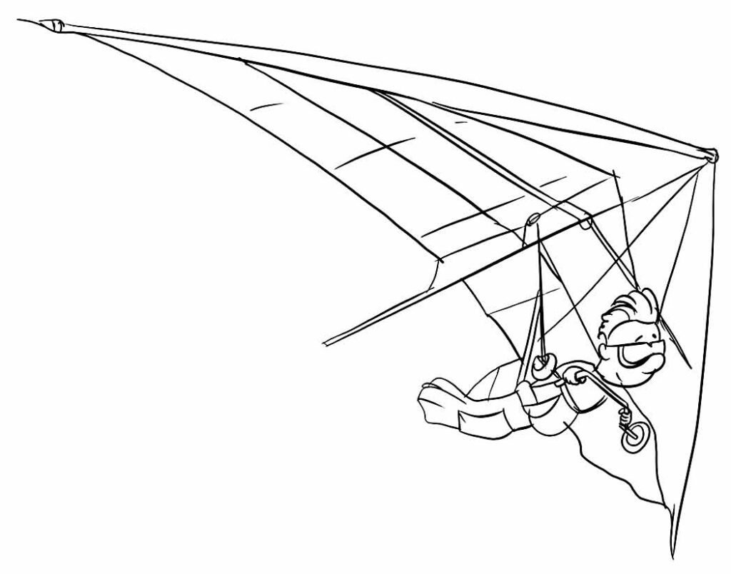 desenhos de asa delta para colorir 6