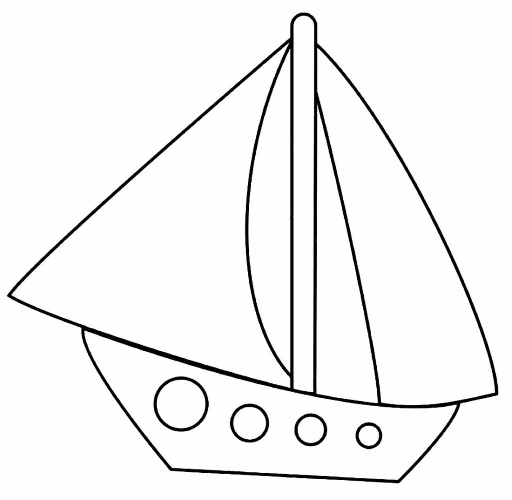 Desenhos de Barcos para Colorir e Imprimir