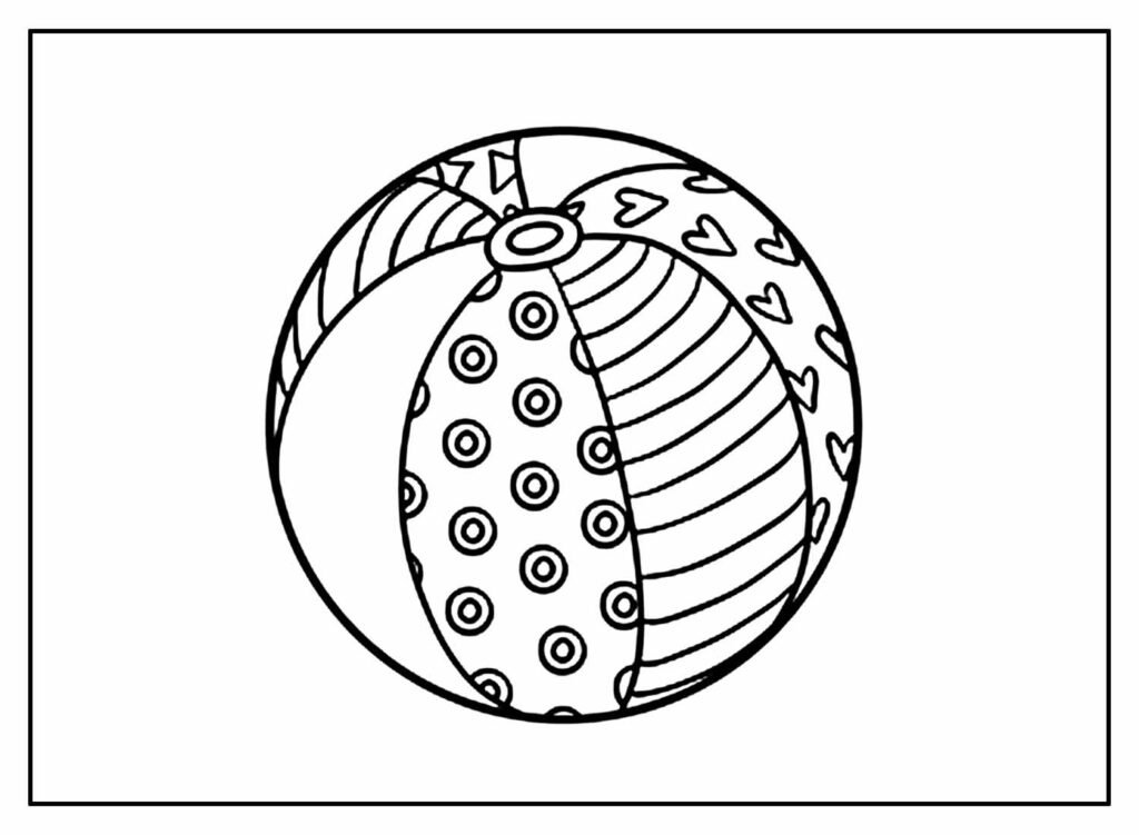 desenhos de bola para colorir 1