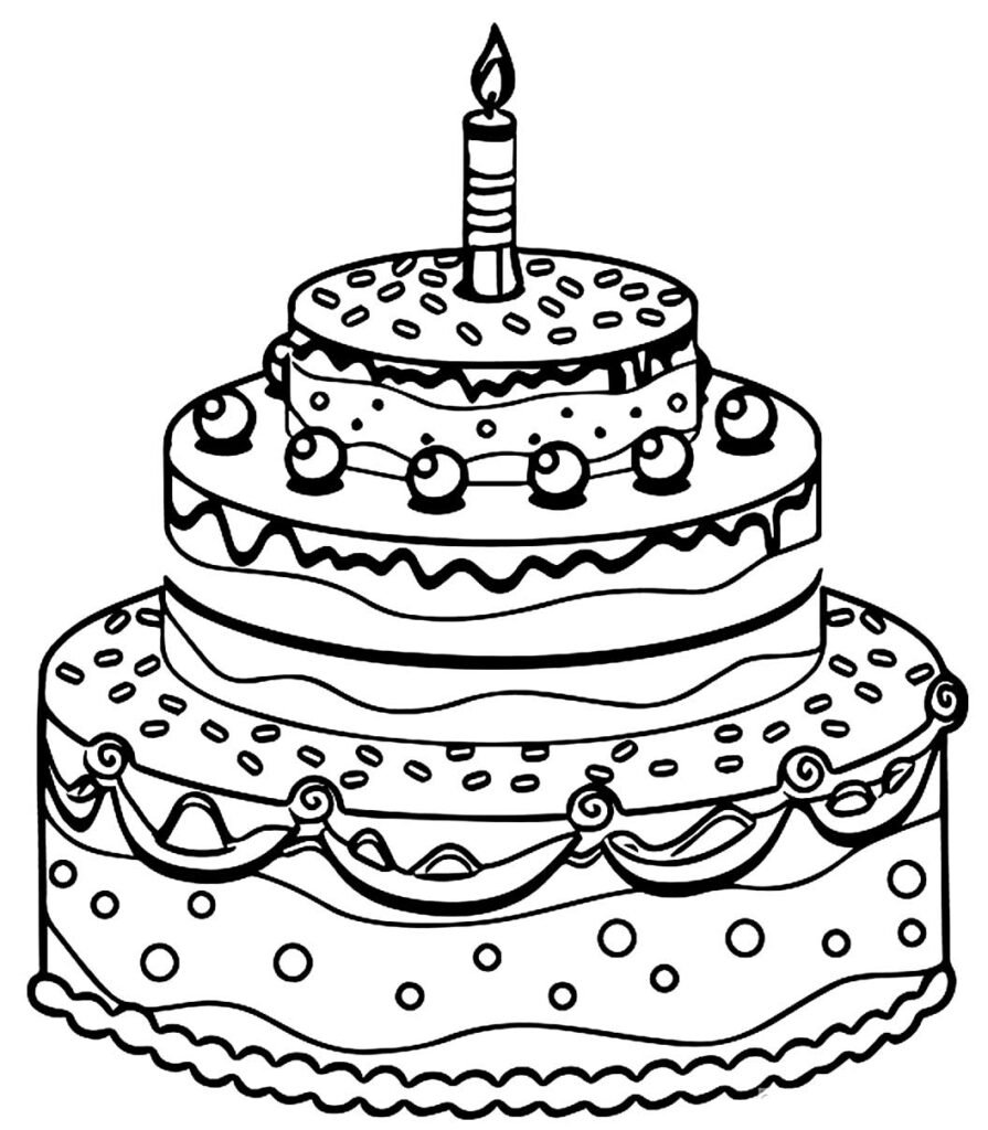 desenhos de bolo de aniversario 10