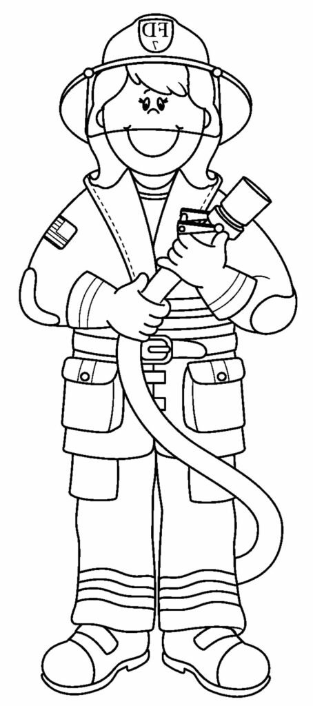 desenhos de bombeiro para colorir 1