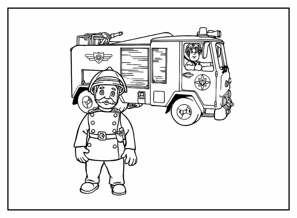 desenhos de bombeiro para colorir 14