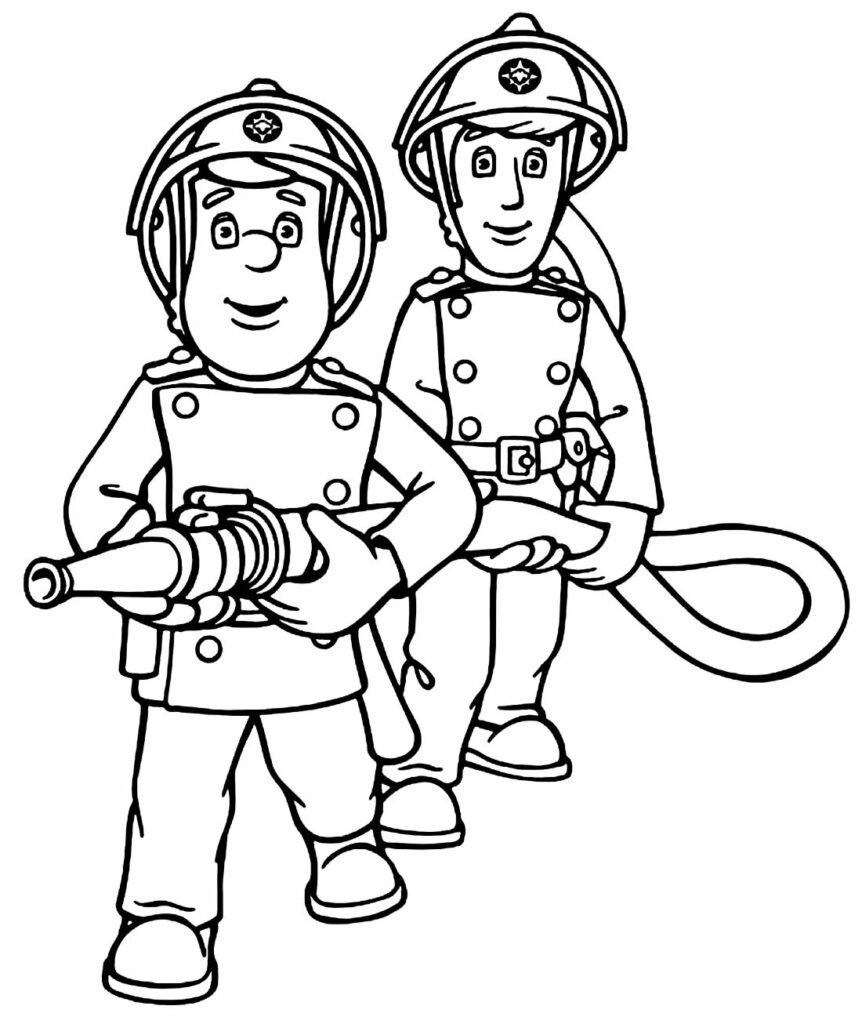 desenhos de bombeiro para colorir 27