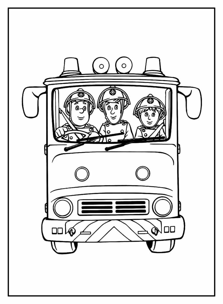 desenhos de bombeiro para colorir 8