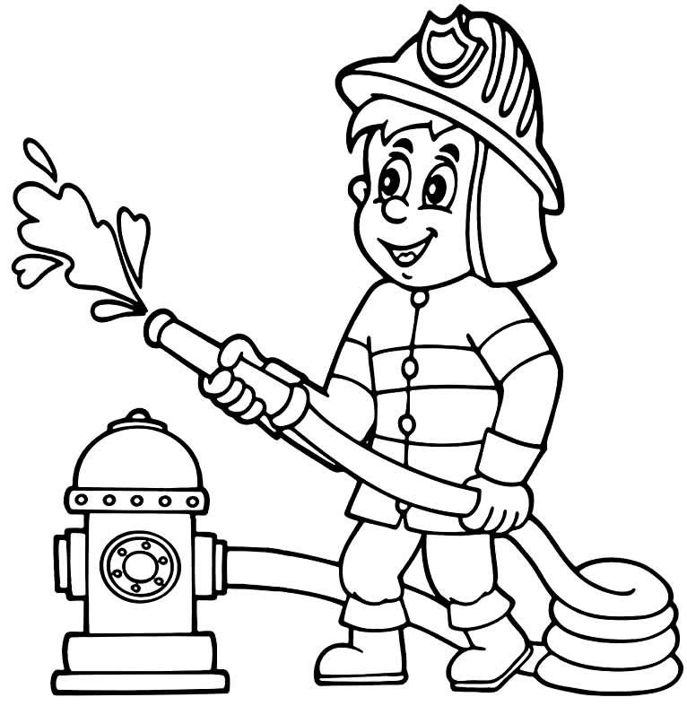 desenhos de bombeiro para colorir 900