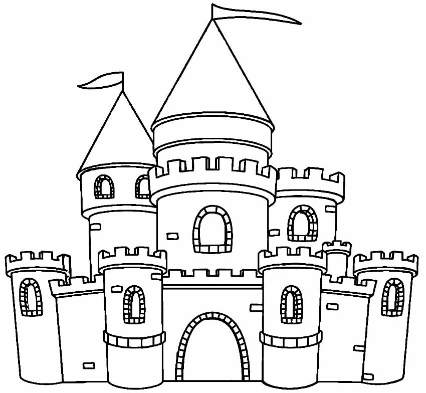 desenhos de castelo para colorir 14