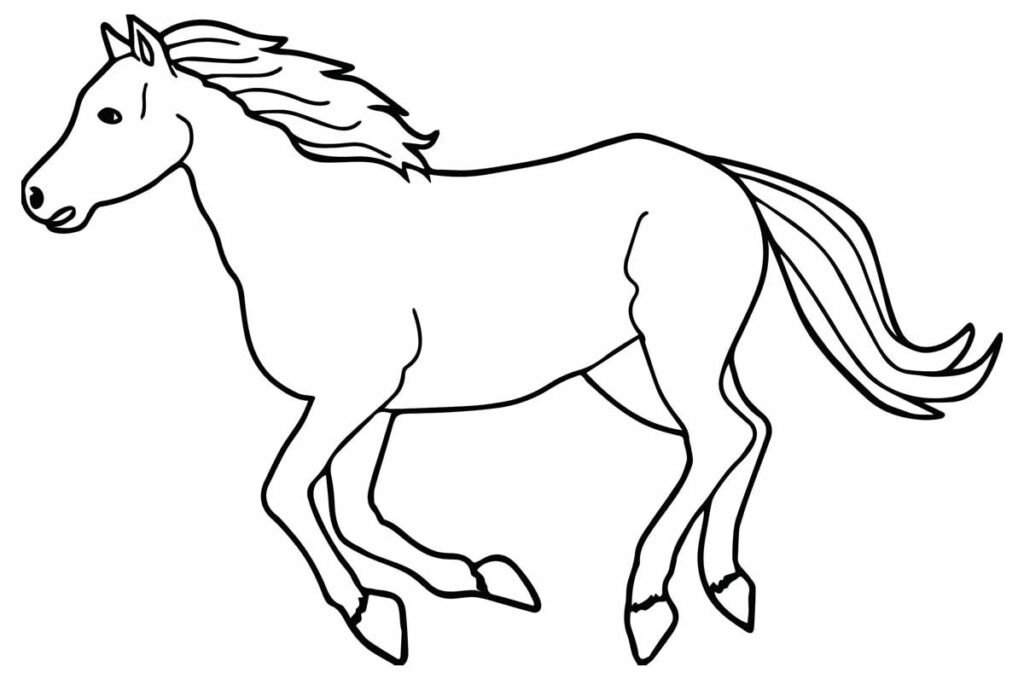 desenhos de cavalo para pintar 2