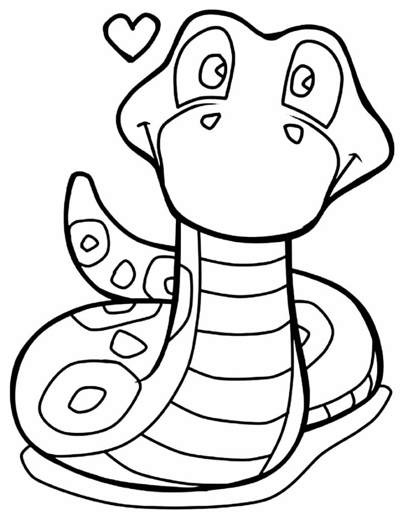 Desenhos de Cobra para colorir - Páginas para impressão grátis