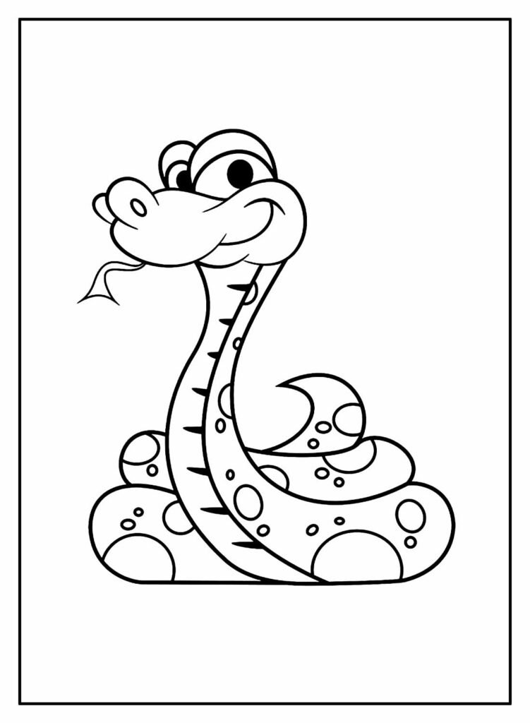 desenhos de cobra para colorir 16