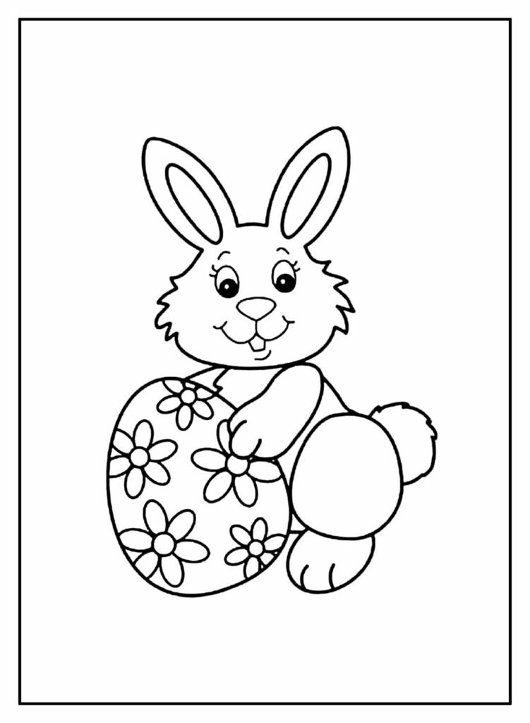 desenhos de coelhinhos de pascoa para colorir 1