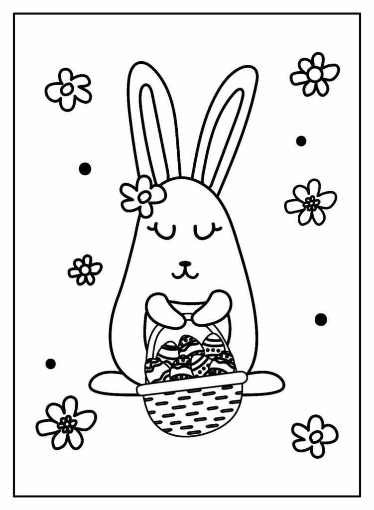 desenhos de coelhinhos de pascoa para colorir 13