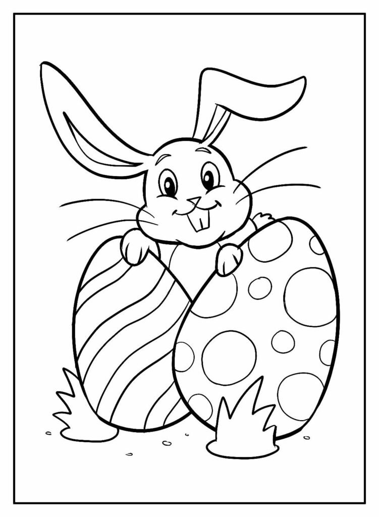 desenhos de coelhinhos de pascoa para colorir 16
