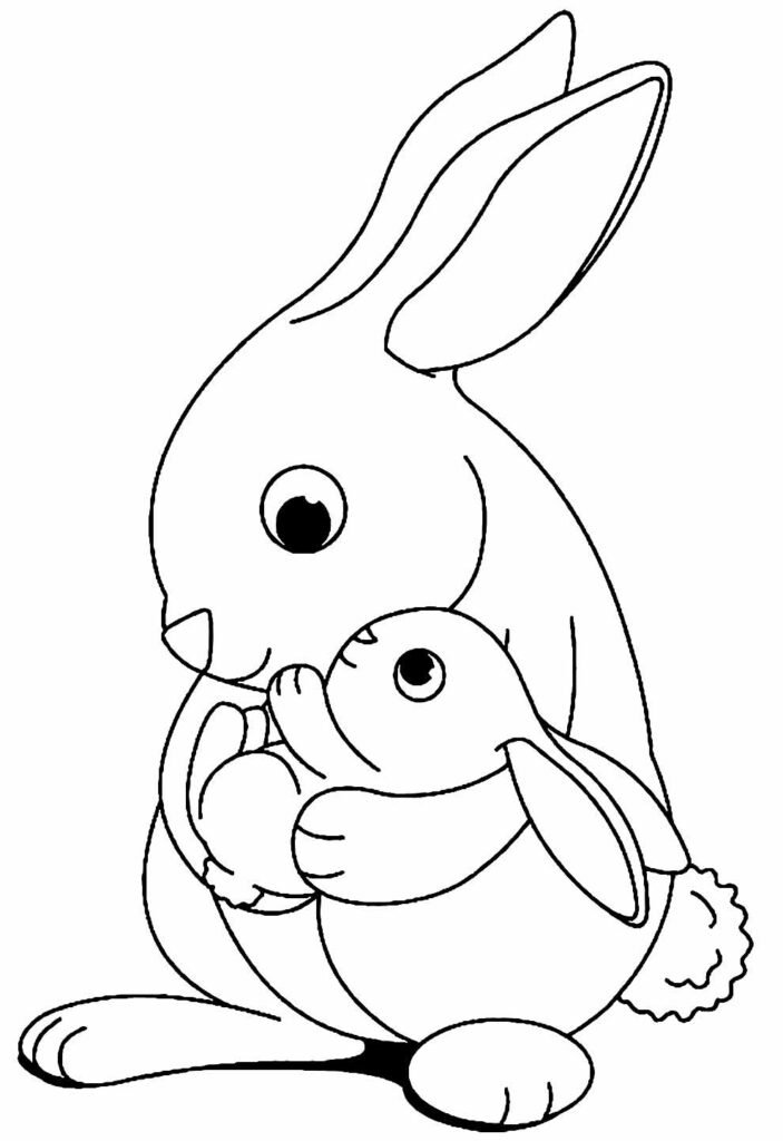 desenhos de coelhinhos de pascoa para colorir 18