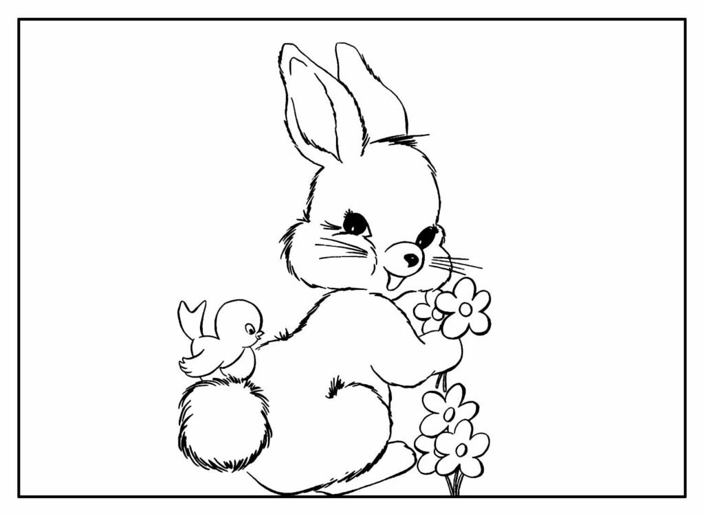 desenhos de coelhinhos de pascoa para colorir 19