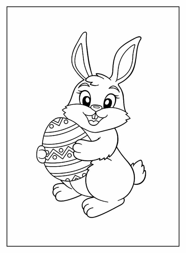 desenhos de coelhinhos de pascoa para colorir 24