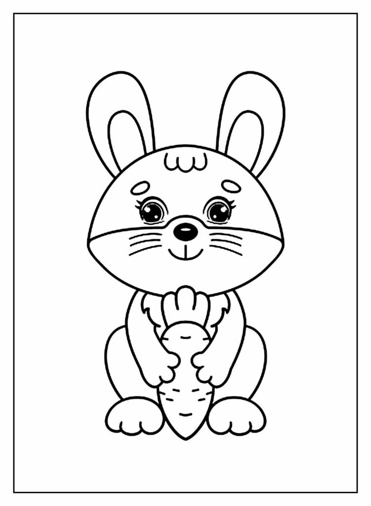 desenhos de coelhinhos de pascoa para colorir 34