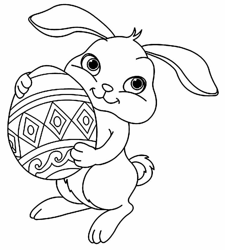 desenhos de coelhinhos de pascoa para colorir 4
