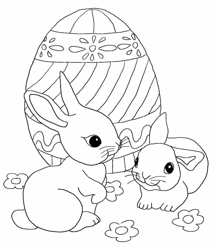 desenhos de coelhinhos de pascoa para colorir 5