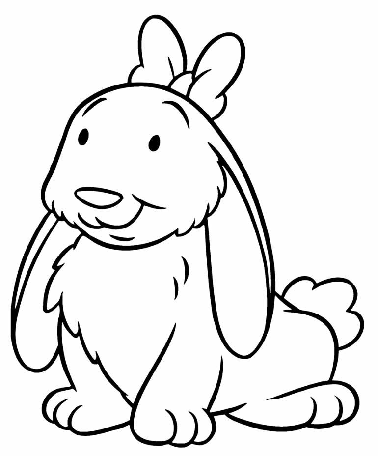 desenhos de coelhinhos para colorir 1