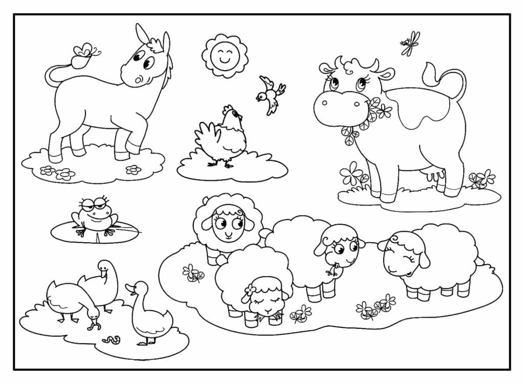 desenhos de fazendinha para colorir 7