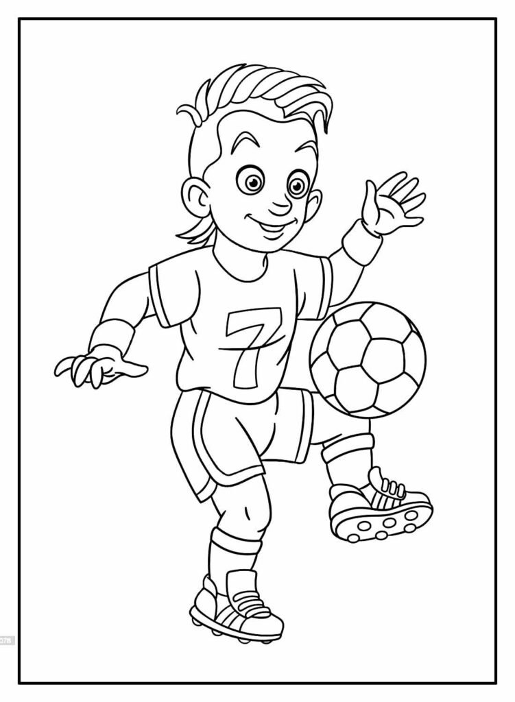 desenhos de futebol para colorir 1