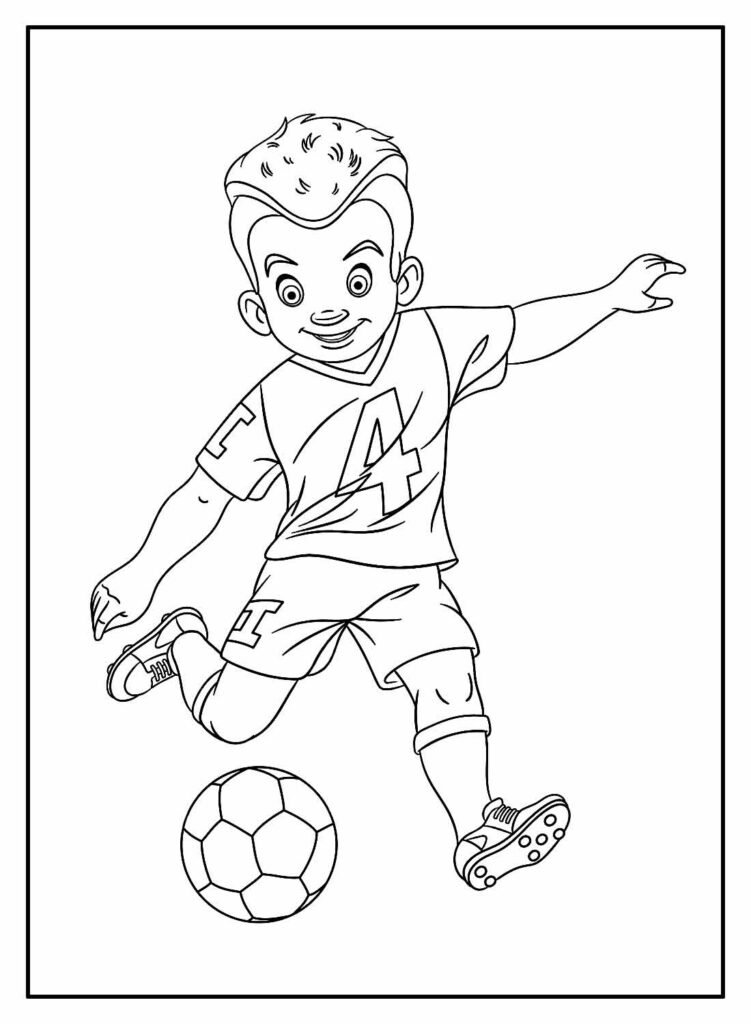 desenhos de futebol para colorir 2