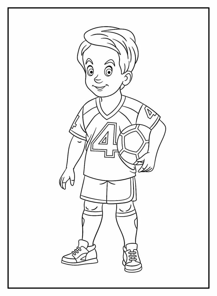 desenhos de futebol para colorir 3