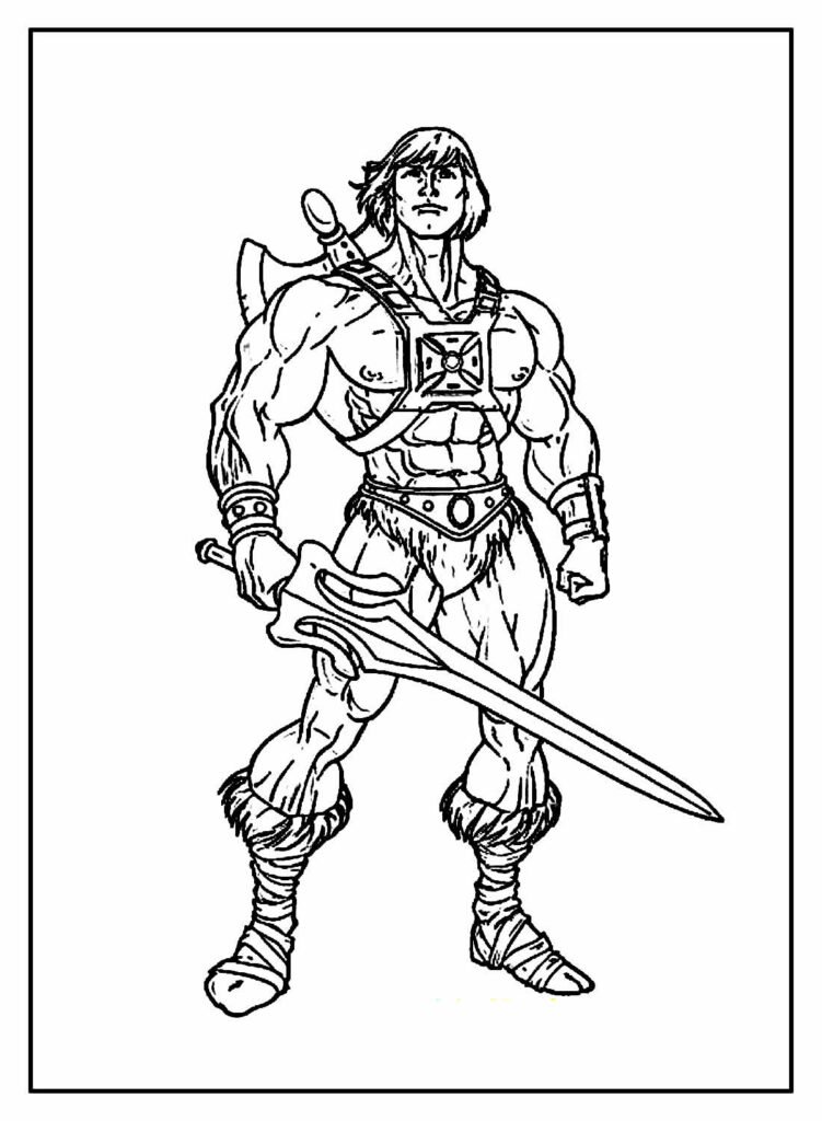 desenhos de he man para colorir 10