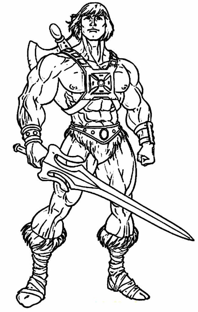 desenhos de he man para colorir 11