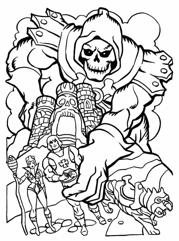 desenhos de he man para colorir 12