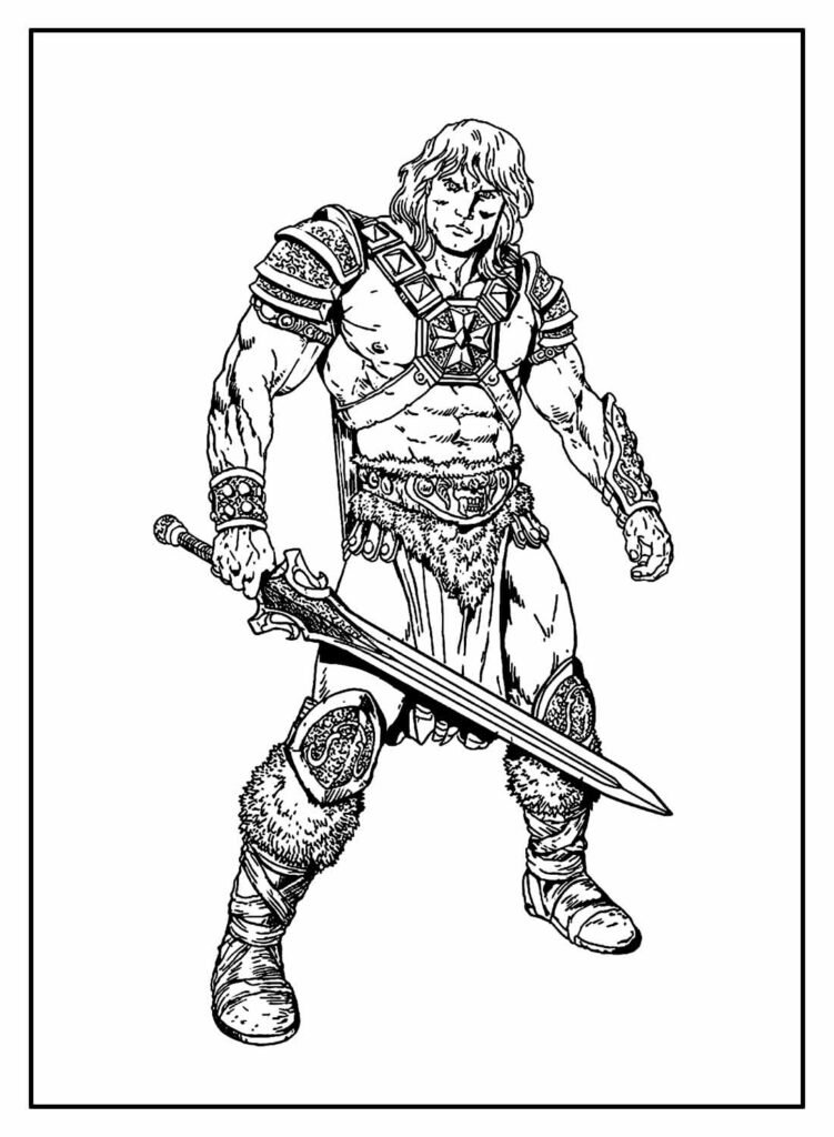 desenhos de he man para colorir 14