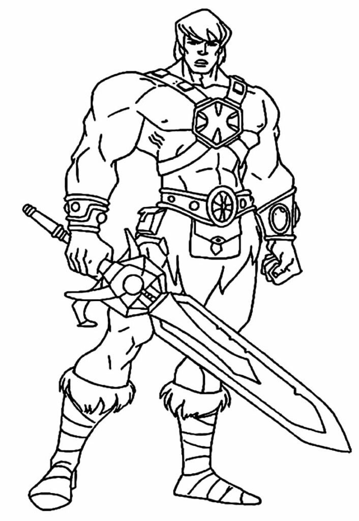 desenhos de he man para colorir 3