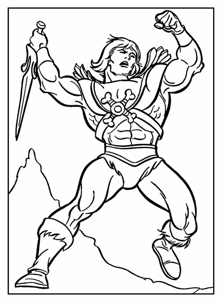 desenhos de he man para colorir 4