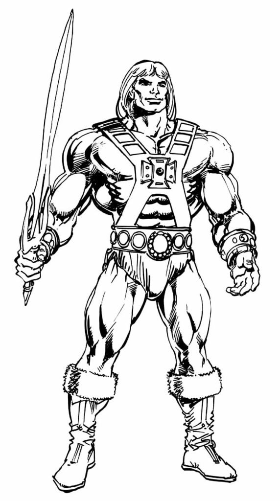 desenhos de he man para colorir 5