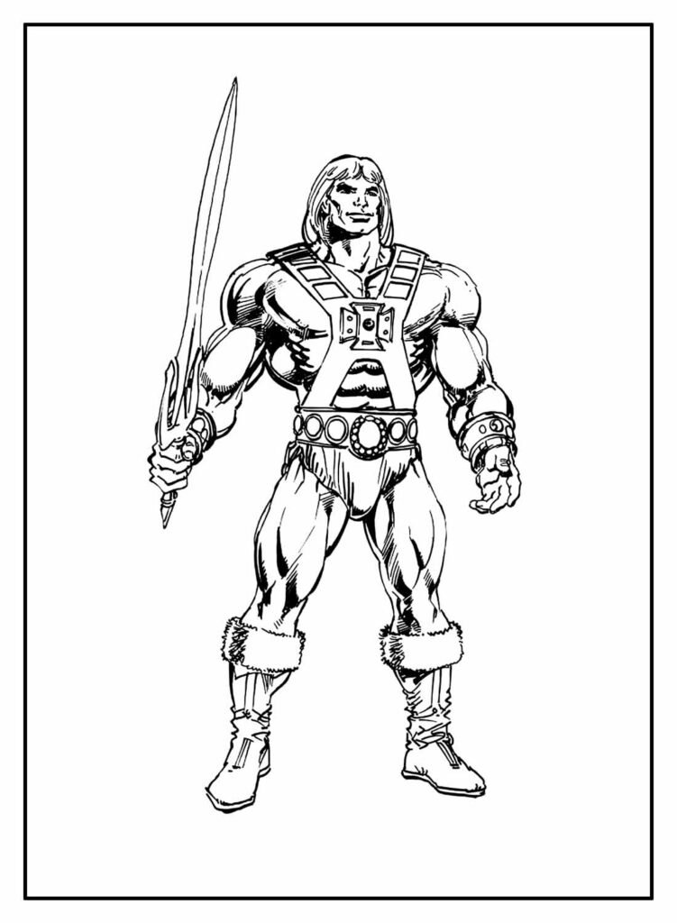 desenhos de he man para colorir 6