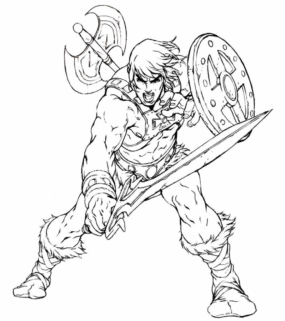 desenhos de he man para colorir 7