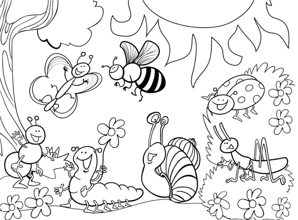 desenhos de insetos para colorir 100