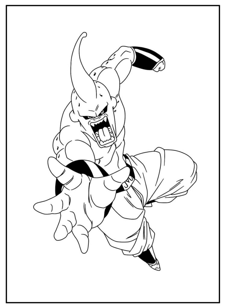 25+ Desenhos do Majin Boo (DbZ) para Imprimir e Colorir/Pintar