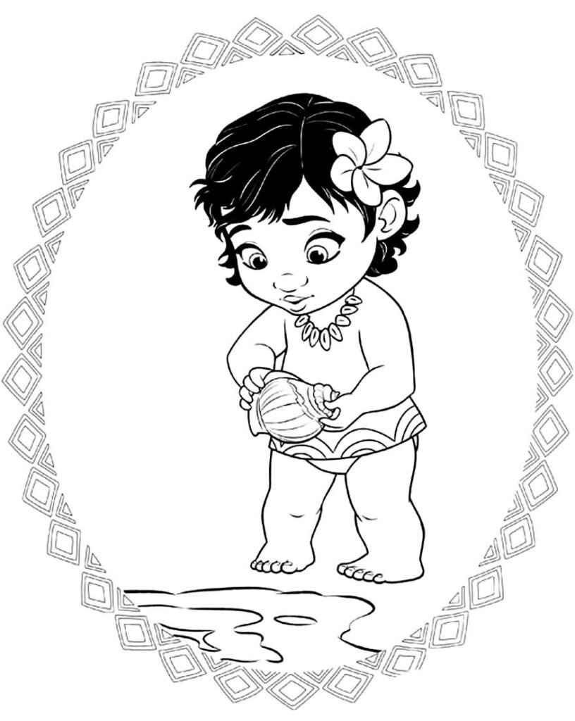 desenhos de moana para pintar e colorir 8