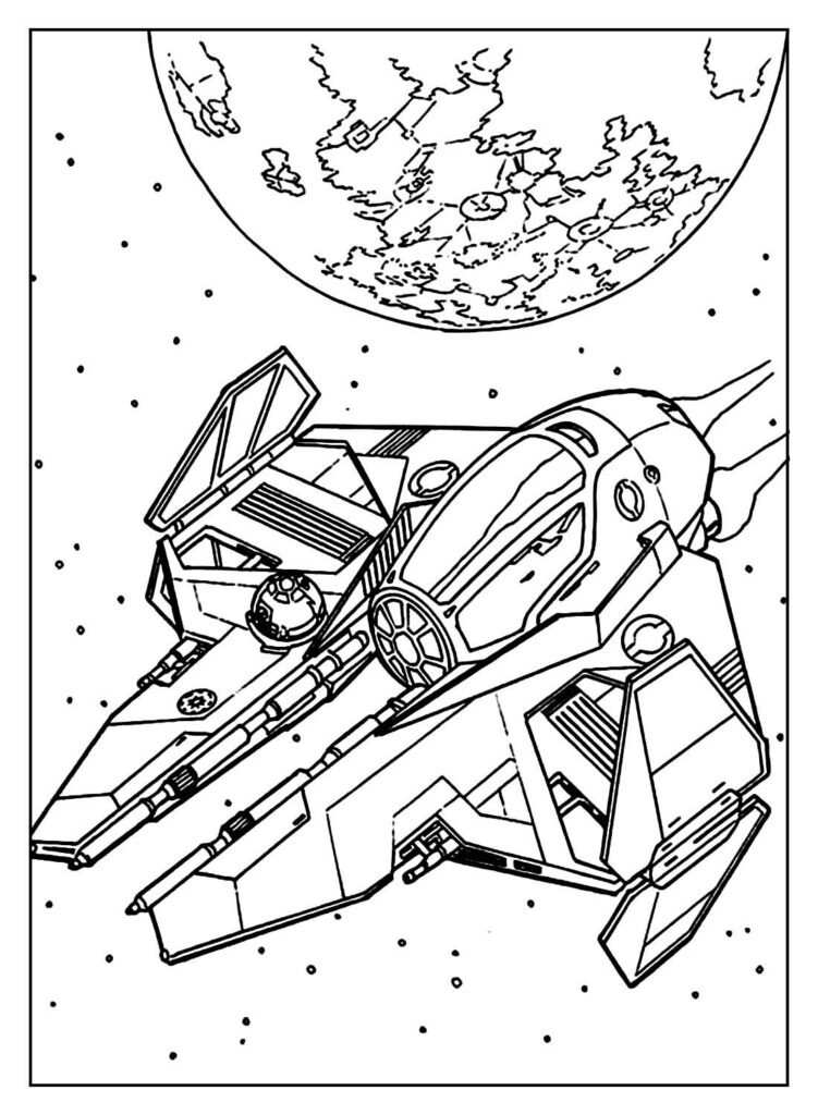 desenhos de nave espacial para colorir 11