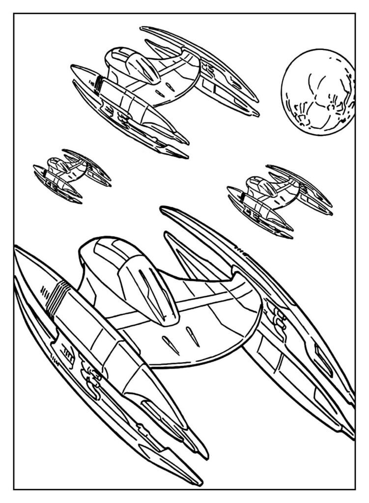 desenhos de nave espacial para colorir 8