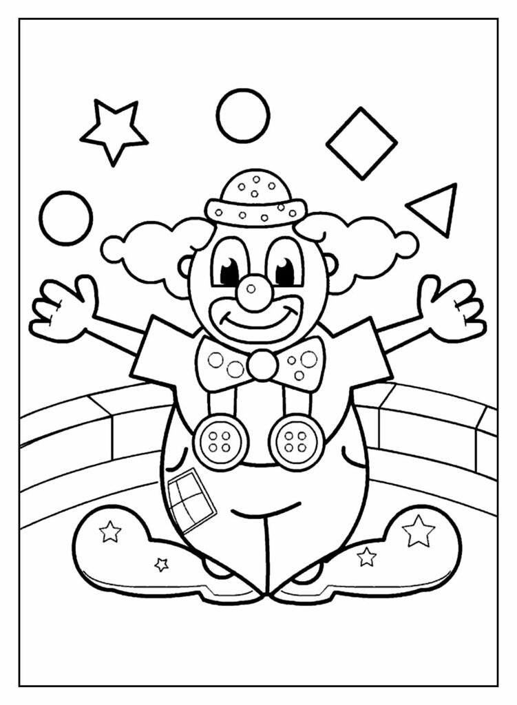 desenhos de palhaco para colorir 16