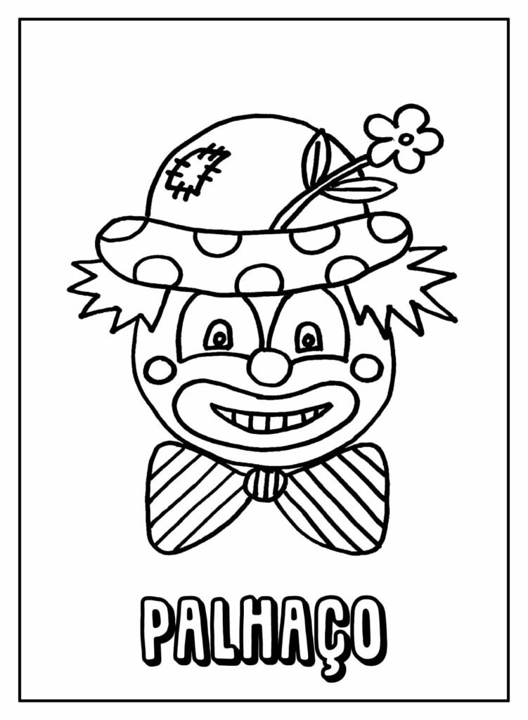 desenhos de palhaco para colorir 19