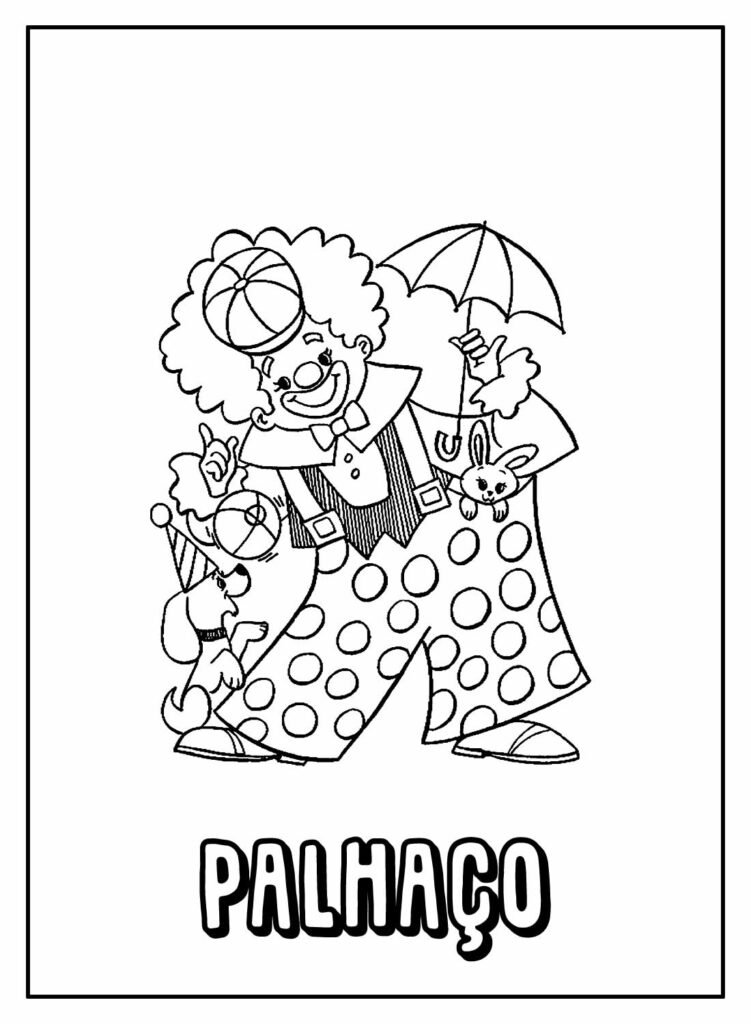 desenhos de palhaco para colorir 21