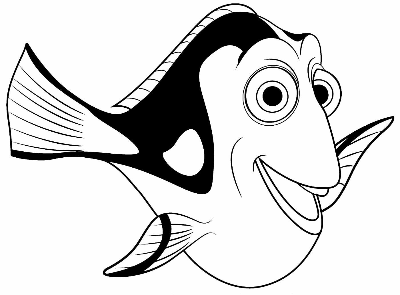 Desenhos De Procurando Dory Para Colorir E Imprimir