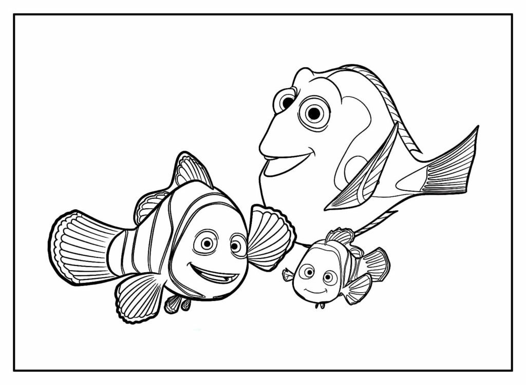 desenhos de procurando nemo para colorir 6